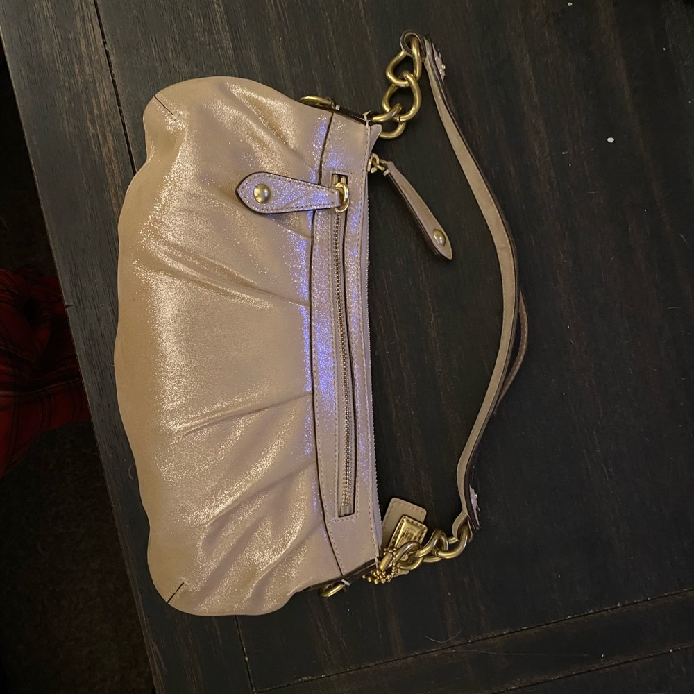 Limited Edition Gold Coach shoulder bag